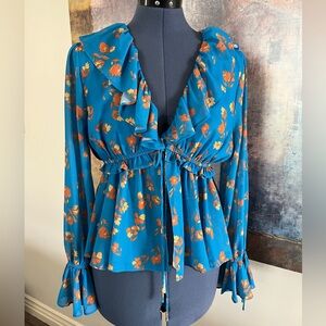 Gift with purchase Gorgeous Ruffle Collar Blouse